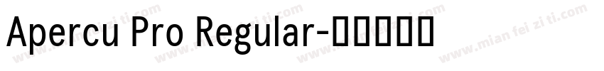 Apercu Pro Regular字体转换
